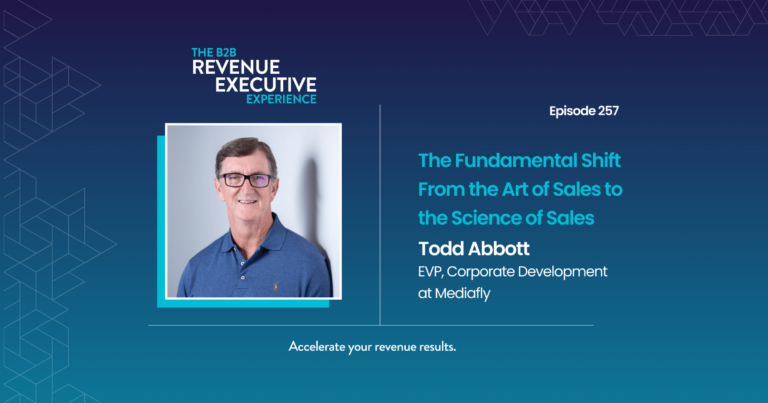 Todd Abbott在B2B收入管理经验播客上谈论销售支持